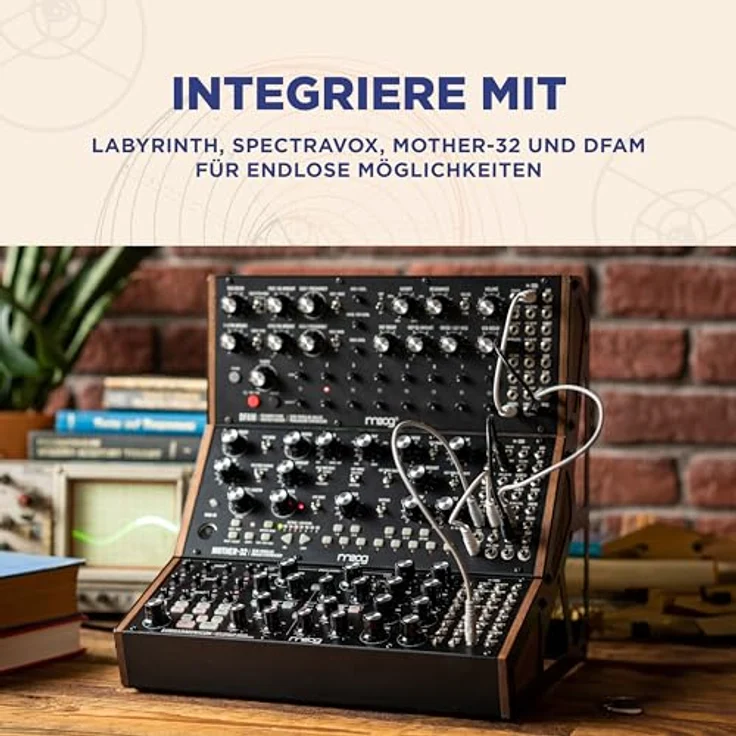 Moog Subharmonicon, halbmodularer Analog-Synthesizer mit zwei Hauptoszillatoren, vier Suboszillatoren und 24dB Lowpass-Filter, Schwarz – Bild 7
