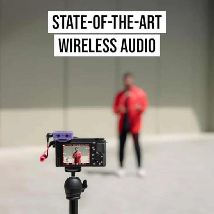 RØDE Wireless GO (Gen 3) – Kompakter kabelloser Mikrofon mit 32-Bit Float Aufnahme, automatischer Pegelregelung und universeller Kompatibilität für Telefone, Kameras und Computer in Flieder – Bild 9
