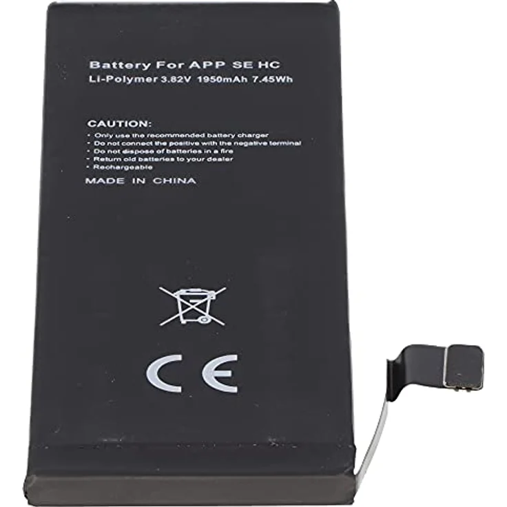 AccuCell 1950mAh Akku für Apple iPhone SE, Li-Polymer, 3,82V, 7,4Wh hohe Kapazität, ohne Werkzeug – Bild 5