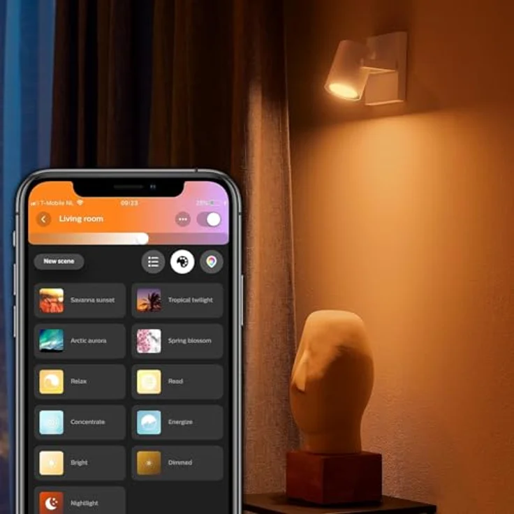 Philips Hue White & Color Ambiance Argenta Deckenlampe mit Einerspot, smarte Lichtsteuerung über Sprache und App, weiß – Bild 3