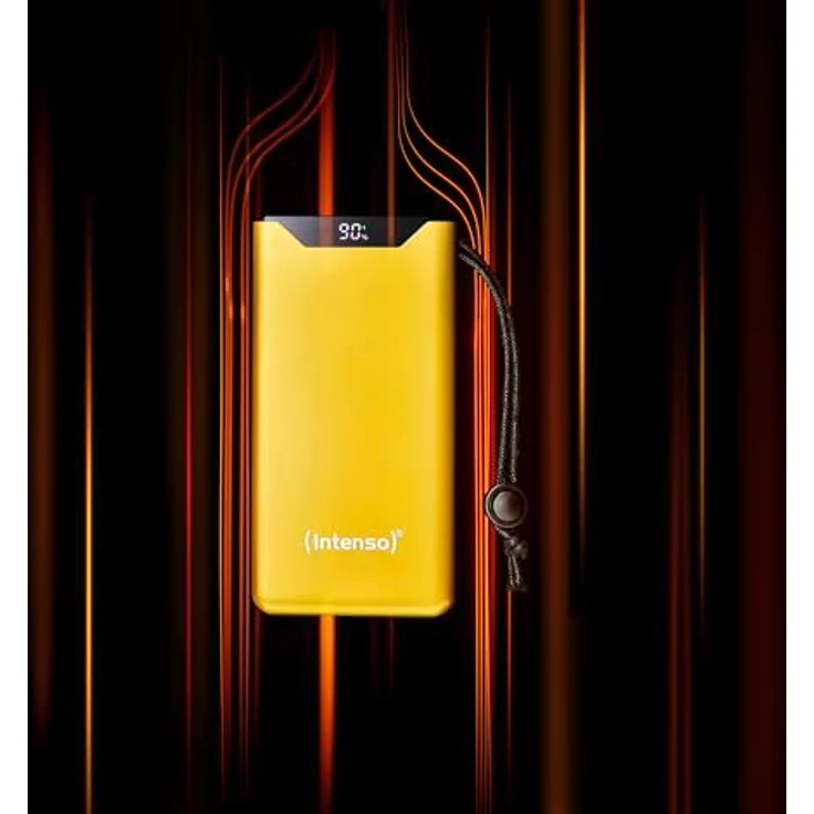 Intenso Powerbank F10000, externer Akku mit PD (20W) & QC (18W), USB-C und USB-A Anschluss, 10000mAh, Gelb – Bild 5
