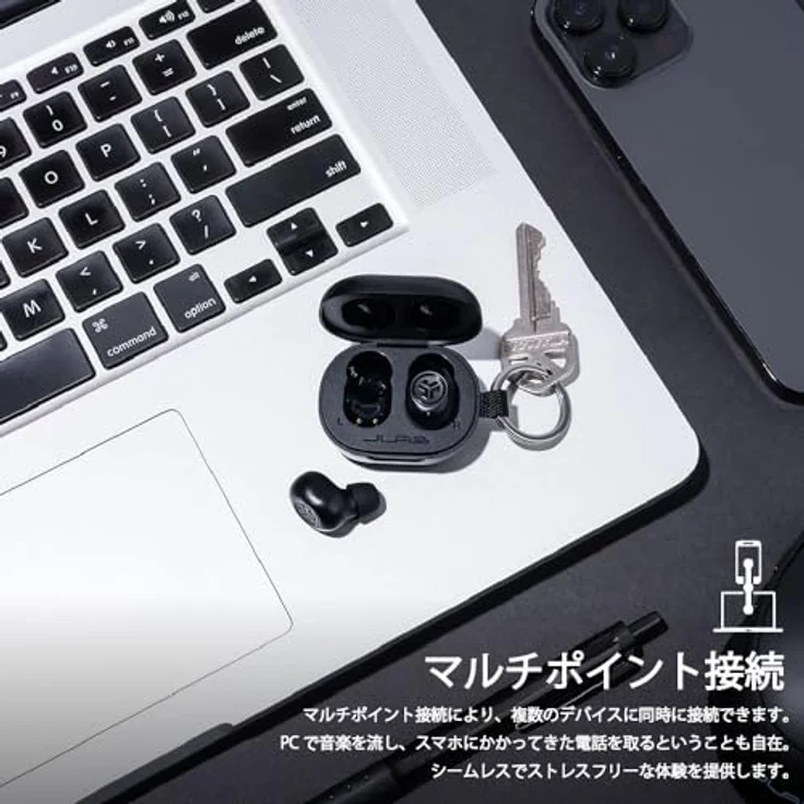 JLab JBuds Mini True Wireless Earbuds, Kopfhörer In Ear, Bluetooth Ohrhörer mit Mikrofon, Kabellose Ohrstöpsel, TWS Bluetooth Ohrhörer mit Mikrofon, USB-Ladeetui, Dual Connect, EQ3-Sound, Schwarz… – Bild 3