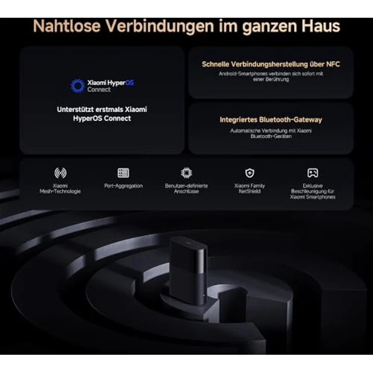 Xiaomi BE3600 Pro, Mesh Router 3er Pack mit Wi-Fi 7, Geschwindigkeiten bis zu 3570 Mbps, Grau – Bild 3