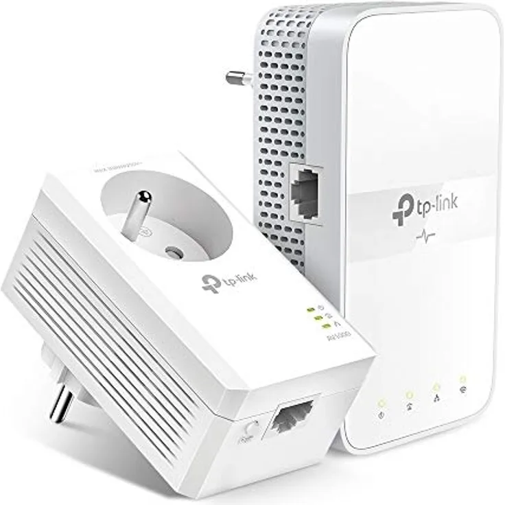 TP-Link AV1000 Gigabit Powerline AC1200, Powerline Adapter mit 1200 Mbit/s und bis zu 300 Meter Reichweite, Weiss