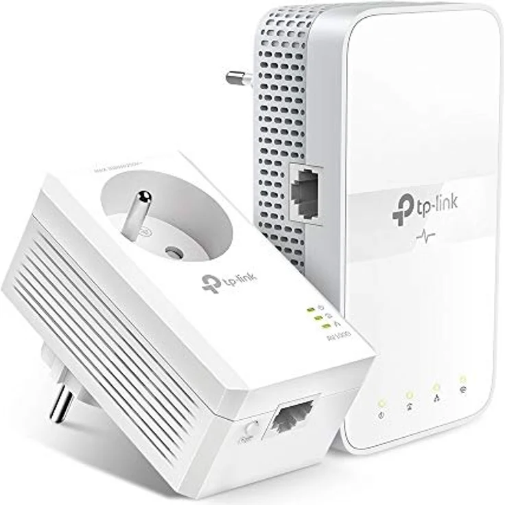 TP-Link AV1000 Gigabit Powerline AC1200, Powerline Adapter mit 1200 Mbit/s und bis zu 300 Meter Reichweite, Weiss – Bild 1
