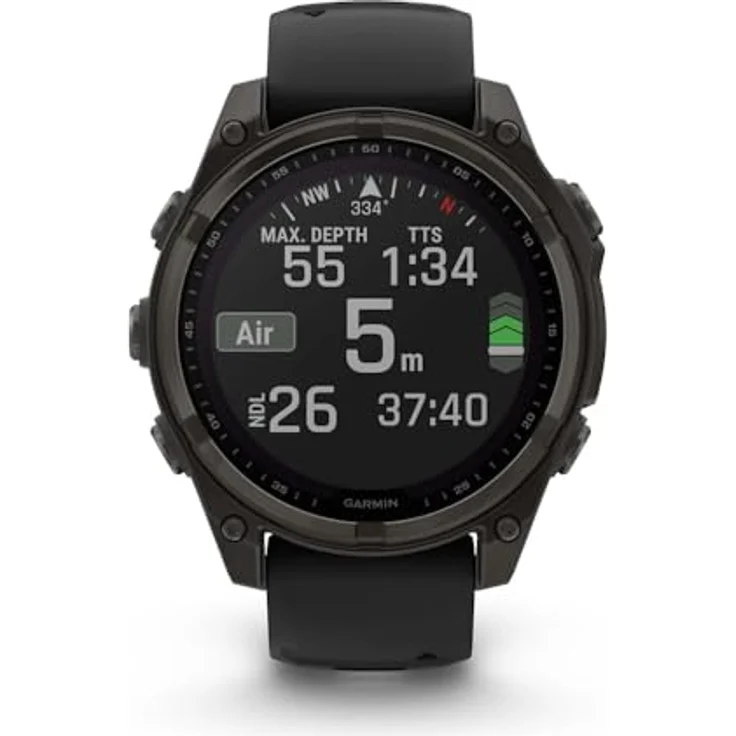 Garmin Fenix 8 Smartwatch, Multisport-GPS-Smartwatch mit großem Display, Schwarz – Bild 6