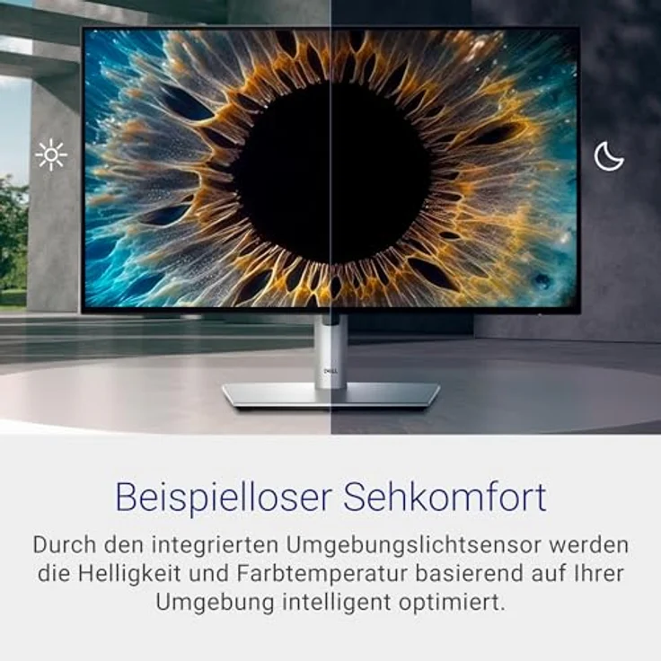 Dell U2424H UltraSharp 24 Zoll Full HD (1920x1080) Monitor, 120Hz, IPS, 5ms, 100% sRGB, 2X USB-C, 2X DisplayPort, HDMI, 3X USB, 3 Jahre Garantie, Silber – Bild 2