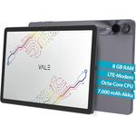 VALE Tablet V11E LTE, 11" INCELL-IPS Display, Octa-Core Prozessor, 8 GB RAM, 128 GB Speicher, Android 14, 7000 mAh Akku, 13 MP Kamera, Metallgehäuse