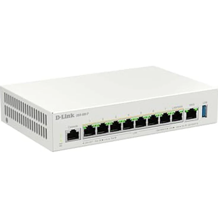 D-Link DBR-600-P Business PoE-Router, 2,5G Dual-WAN-VPN-Router mit 8× PoE+ Ports (123 W), Multi-WAN-Lastverteilung, Firewall-Sicherheit, AP-Management für kleine Büros & Cafés – Bild 3