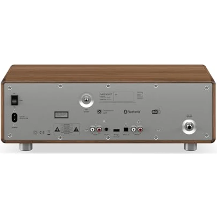 sonoro Prestige Kompaktanlage, CD Player, Bluetooth, Internetradio (UKW, WLAN, DAB Plus, Spotify, Deezer), Walnuss – Bild 4