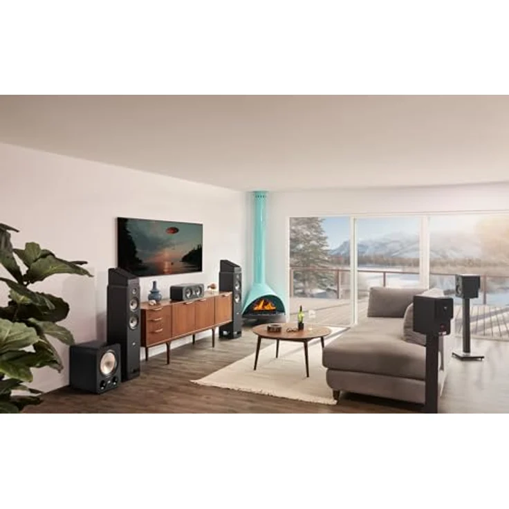 Polk Audio Signature Elite 12-Zoll-Subwoofer mit 300 Watt, nach vorne abstrahlender Langhub-Tieftöner, schwarz – Bild 5