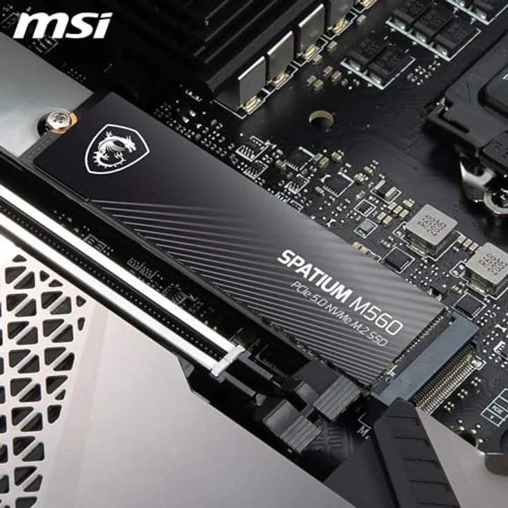 MSI SPATIUM M560 2 TB PCIe 5.0 NVMe M.2 SSD, bis zu 10.300 MB/s Leserate, 8.700 MB/s Schreibrate – Bild 8