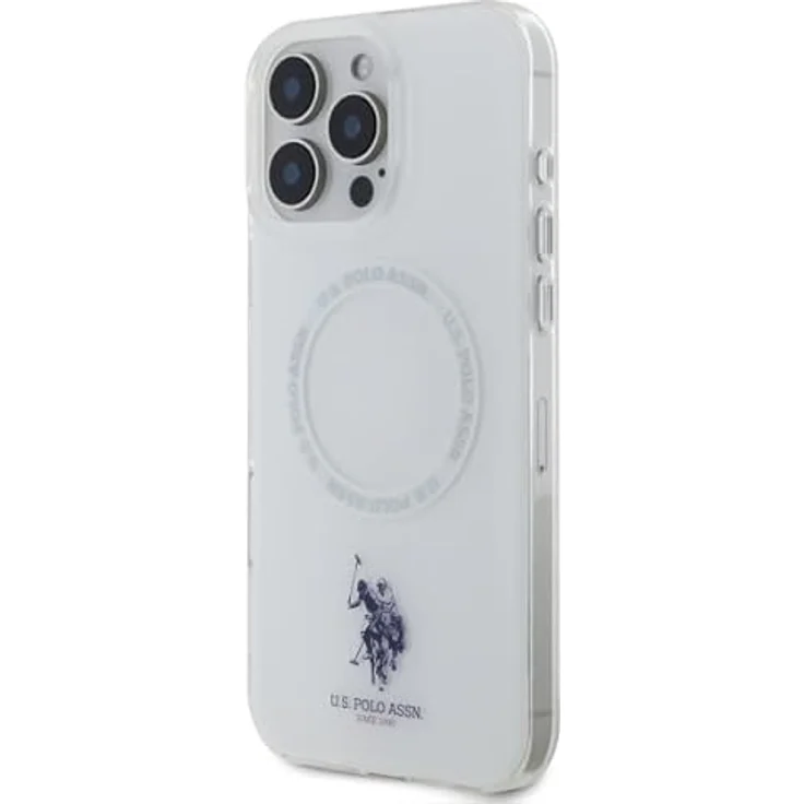 CG MOBILE US Polo USHMP16LHOCLDPW, iPhone 16 Pro Hülle 6.3" in weiß, IML Ring Hardcase aus TPU/PC mit MagSafe-Unterstützung – Bild 2