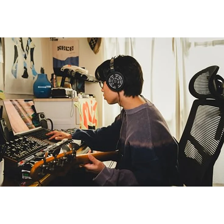 Audio-Technica ATH-R30x, ohrumschließender Referenzkopfhörer mit 40 mm Treiber, Frequenzbereich 15-25.000 Hz, schwarz – Bild 11