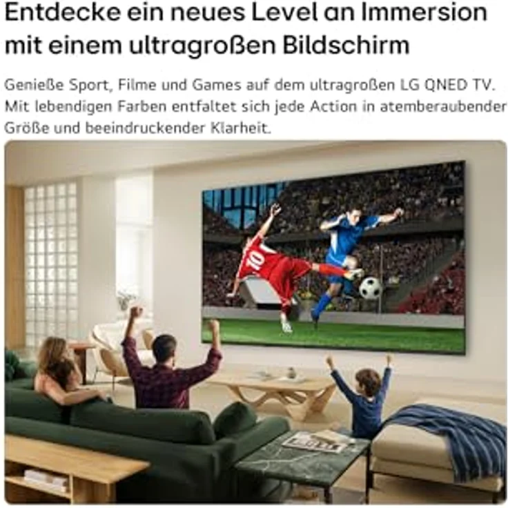 LG 85QNED7EB3A TV 85 Zoll (215 cm) 4K QNED Mini LED AI TV (α7 Gen9 4K AI Prozessor, webOS 26, 60Hz (VRR bis zu 60Hz)) [Modelljahr 2026] – Bild 2