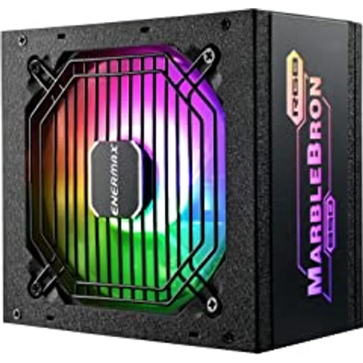 Enermax MARBLEBRON ATX ARGB Gaming PC Netzteil 850W 80Plus Bronze (Semi Modular) Flachbandkabel, EMB850EWT-RGB, schwarz – Bild 4