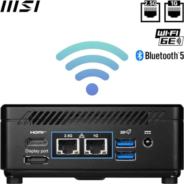 MSI Cubi 5 1MA-662AT, Mini-PC mit Intel Core i3, 8 GB RAM, 256 GB SSD, Schwarz, Windows 11 Home – Bild 5