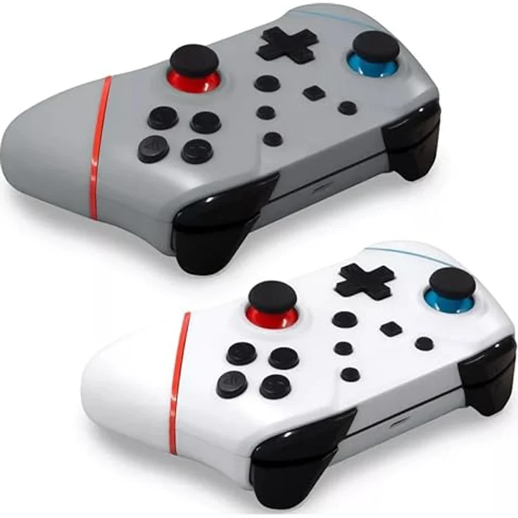 Hyperkin NuChamp Wireless Game Controller 2-Pack, Bluetooth Gamepad für Nintendo Switch OLED und Switch Lite, ergonomisch, mehrfarbig – Bild 2