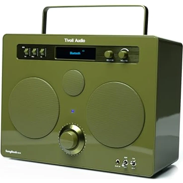 Tivoli Audio Songbook MAX, Premium Bluetooth Sound System with FM, 1/4" Auxiliary Input and Built-in Preamp (Grün) – Bild 4