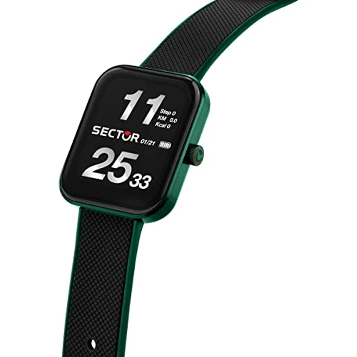 Sector S-03 Smartwatch Pro (38.50 mm, Aluminium, One Size), Sportuhr + Smartwatch, schwarz/grün – Bild 5