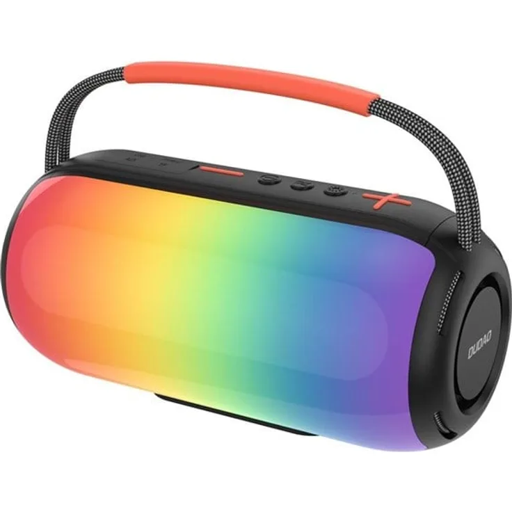 Dudao Y21 Wireless Speaker, tragbarer Bluetooth 5.3 Lautsprecher mit RGB-Hintergrundbeleuchtung, 3000 mAh Akku - Schwarz