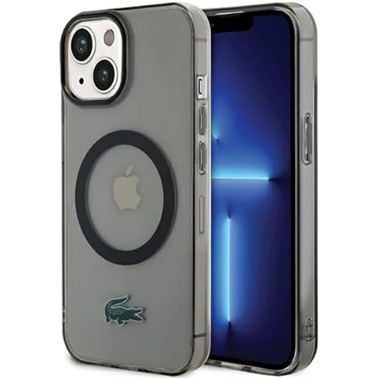Lacoste LCHMP15MULOK Hülle für iPhone 15 Plus 6.7" Schwarz hardcase Transparent