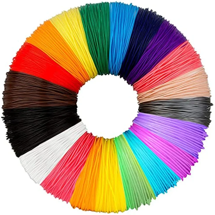 ANCHARA 3D Pen Filament PLA Set, 20 Farben à 10 m, 1.75 mm, ungiftig für ODRVM, Tecboss, Lovebay 3D Stifte – Bild 1
