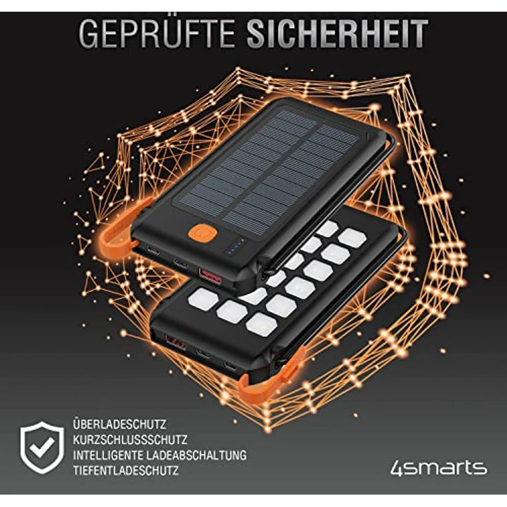 4smarts TitanPack Powerbank Schwarz mit 10000 mAh, 18 W und 18 Wh – Bild 3