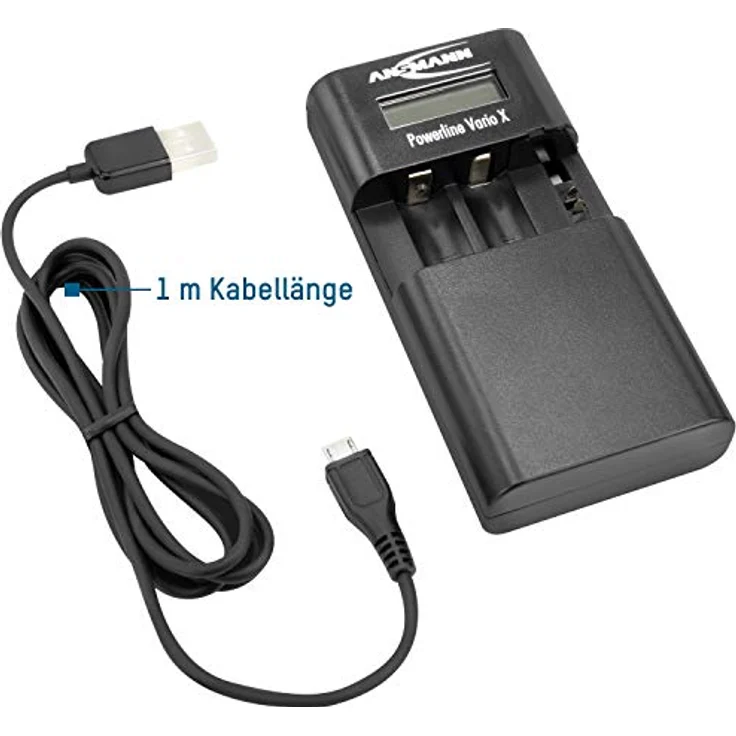 ANSMANN Universal-Ladegerät für Li-ion, Li-Po Akkupacks & AA, AAA NiMH Akkus mit automatischer Abschaltung und Verpolschutz - Powerline Vario X – Bild 7