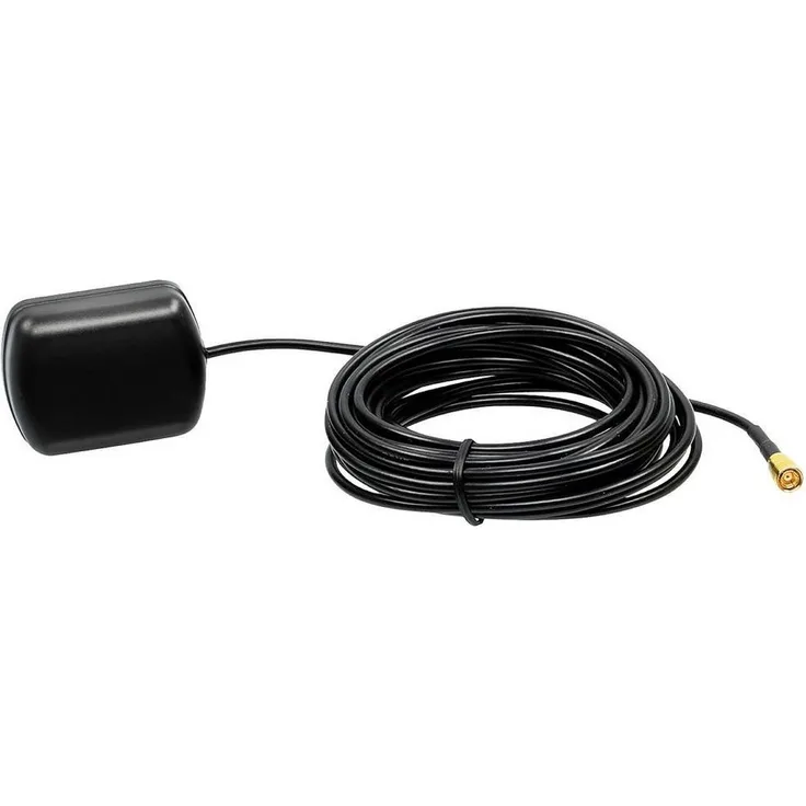ACV GPS Antenne SMB(f 151000-25, Magnetantenne mit 5 m Kabel und Phantomspeisung für BOSCH-Blaupunkt, VW MCD, Audi RNS-D