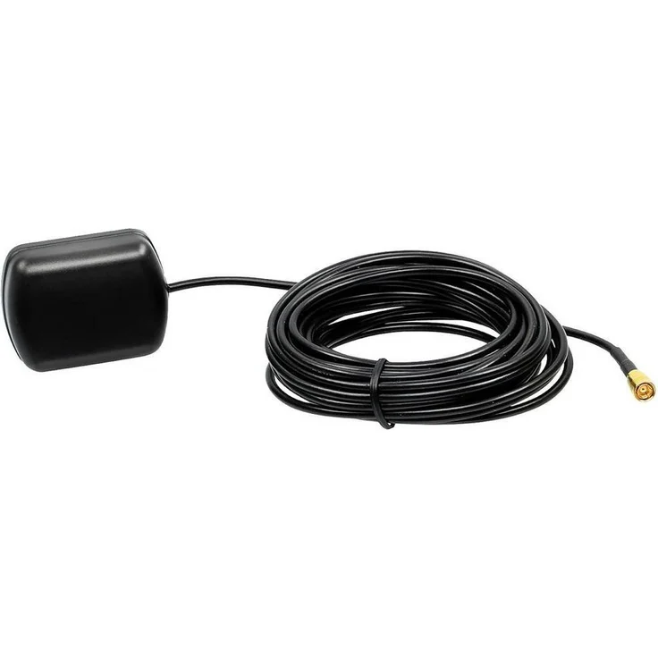 ACV GPS Antenne SMB(f 151000-25, Magnetantenne mit 5 m Kabel und Phantomspeisung für BOSCH-Blaupunkt, VW MCD, Audi RNS-D