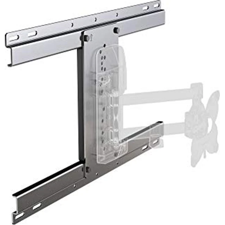 Meliconi Universal Fix Wandplatte, Schwarz, Metall, kompatibel mit RANGE EXTRA: OLED SDR - 400 SDRP PLUS - 600 SDRP PLUS - RANGE SLIMSTYLE PLUS: 100SR - 100SDR, in Box – Bild 1