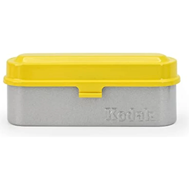 KODAK Film Case Filmkoffer, kompakter Retro-Stahlkoffer für 5 Rollen à 35 mm Folien, gelb – Bild 2
