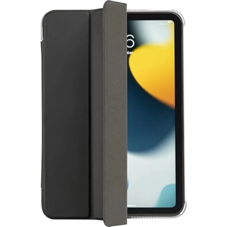 HAMA Fold Clear Flip Cover, Tablet-Tasche mit Standfunktion für Apple iPad Mini 8.3", Schwarz – Bild 2
