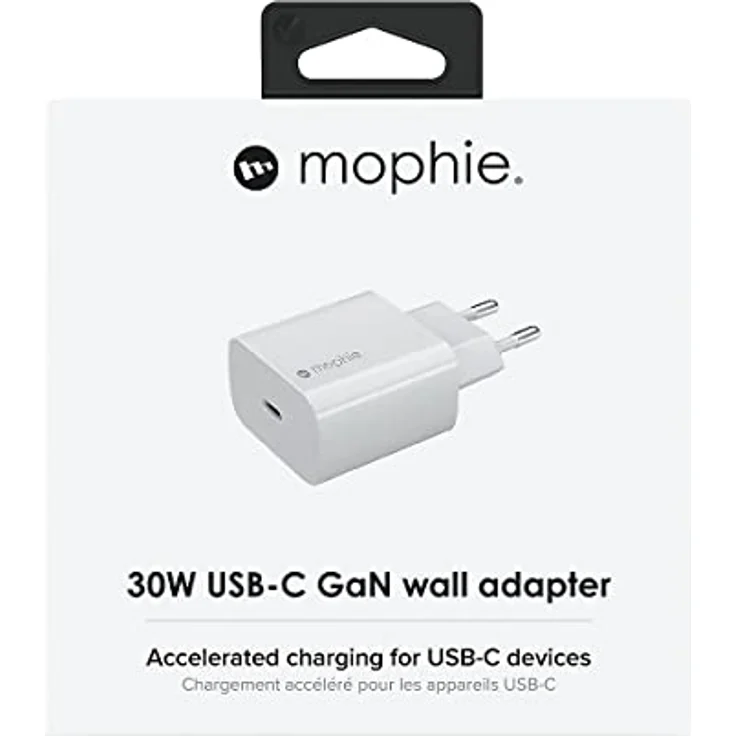 ZAGG mophie Netzteil 30 Watt PD (24 pin USB-C) weiß Europäische Union (409908422) – Bild 6