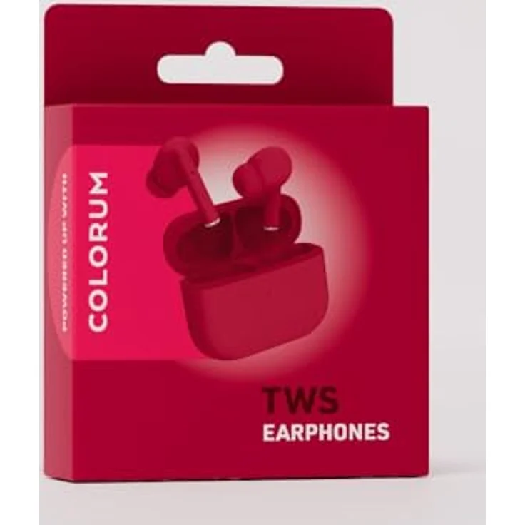 Forever COLORUM TWS Bluetooth Kopfhörer CTWS-02, kabellos mit 5 Std. Wiedergabezeit, Bluetooth 5.3, rot – Bild 4