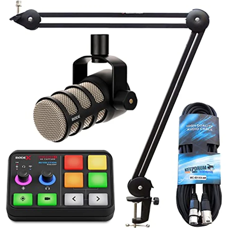 RØDE X Streamer X Interface Streaming Bundle, Mischpult mit 4K/60 Passthrough, Dual-PC Setup und integrierten Effekten, Schwarz – Bild 1