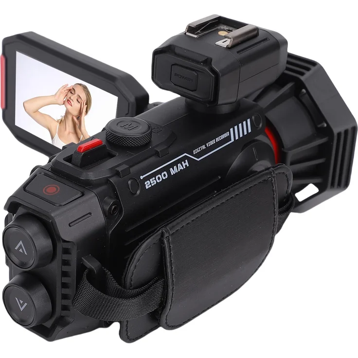 Lixada 4K Digitalkamera, Vlogging Kamera mit 3 Zoll Farbdisplay, Autofokus, WiFi und 50X Digitalzoom, Schwarz
