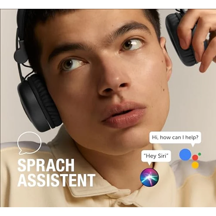 Fresh 'n Rebel Code Core, Bluetooth-Kopfhörer on-Ear, kabellos, 30 Stunden Spielzeit, mit Mikrofon und Sprachassistent, Lautstärkeregler und Wiedergabe/Pause-Tasten, faltbar (Storm Grey) – Bild 5