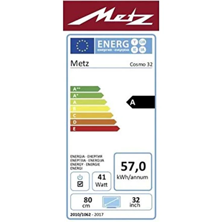 Metz Cosmo 32 TZ38 80 cm (32 Zoll) LED Smart TV (Full HD, kein HDR) HD-Triple-Tuner (Sat, Antenne, Kabel) Energieklasse G – Bild 3