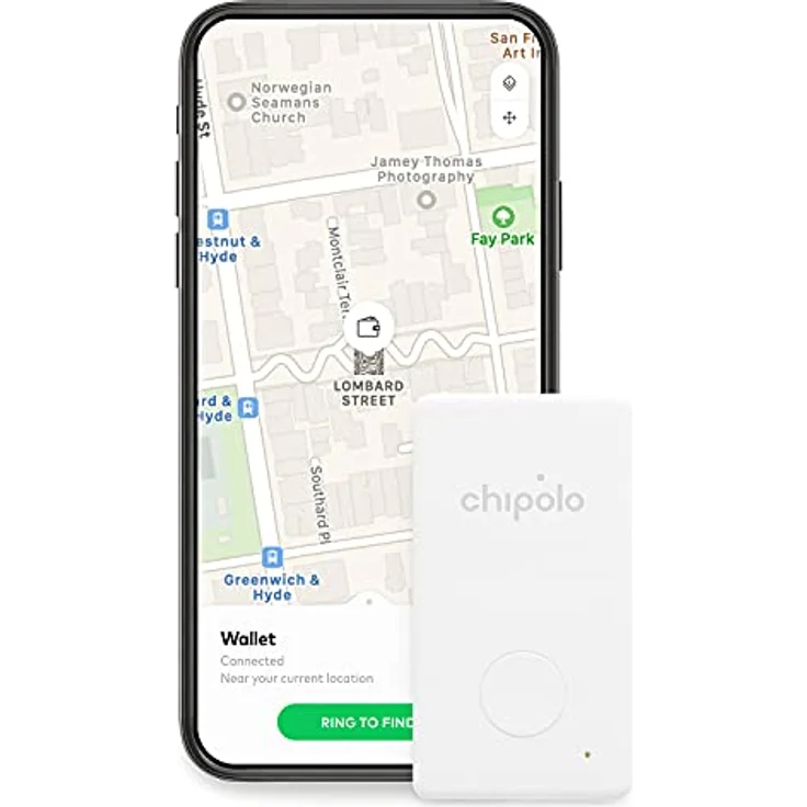 Chipolo One - Bluetooth Schlüsselfinder wasserdicht mit austauschbarem Akku (Weiß, CARD) – Bild 3