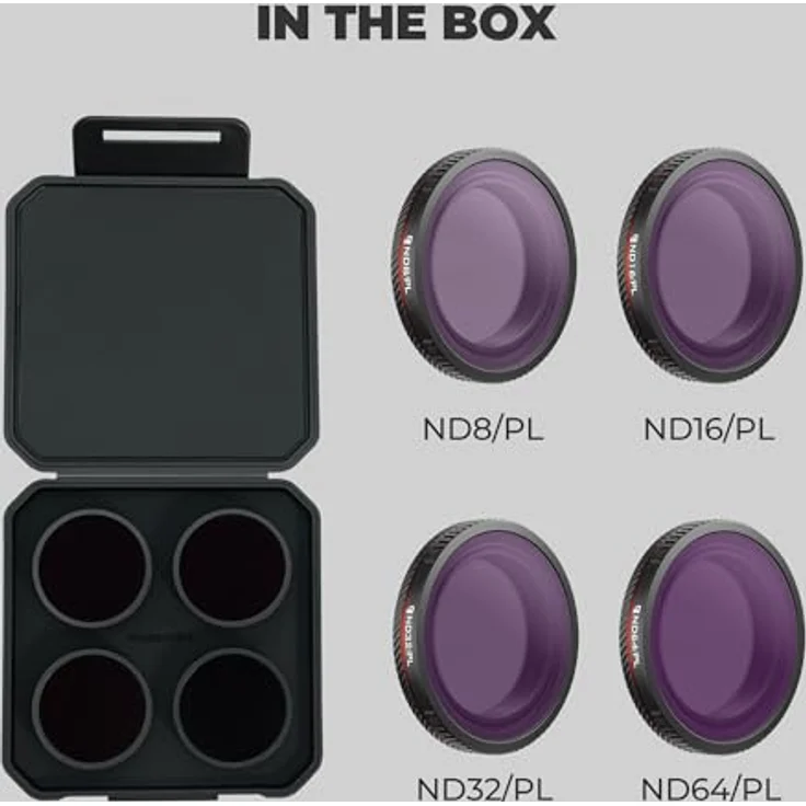 Freewell Bright Day Filter-Set für DJI Osmo Nano, ND8/PL, ND16/PL, ND32/PL & ND64/PL, Lichtregulierung und Polarisatoren – Bild 4