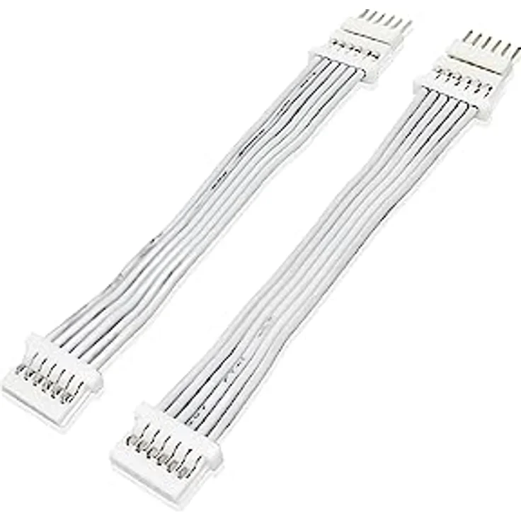 Light Solutions 5cm Verlängerungskabel für Philips Hue Lightstrip V4 Beleuchtung - Kompakte Größe - in weiß (2 Stück) – Bild 1