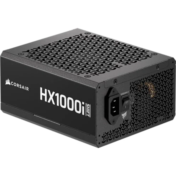 Corsair HX1000i, 1000 W vollmodulares PC-Netzteil mit 80 PLUS Platinum-Zertifizierung, Schwarz – Bild 1