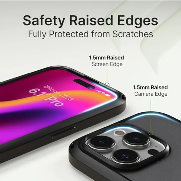 Catalyst Influence Case für iPhone 14, 2,5-Fach höherer Fallschutz, resistent gegen Fingerabdrücke, langlebig, 30% lauteres Vorwärtsaudio, inklusive Umhängeband – Stealth Black – Bild 4