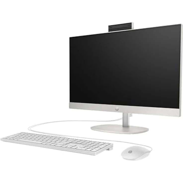HP All-in-One PC 24-cr0110ng, 23.8" Full HD, AMD Ryzen™ 3, 8 GB RAM, 512 GB SSD, FreeDOS, Starry White – Bild 2