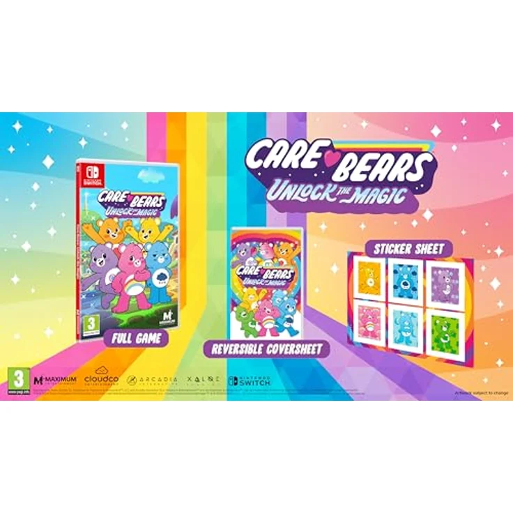 Maximum Entertainment Care Bears Unlock the Magic Switch, Nintendo Switch Spiel mit über 200 Levels und Sammelstickern – Bild 3