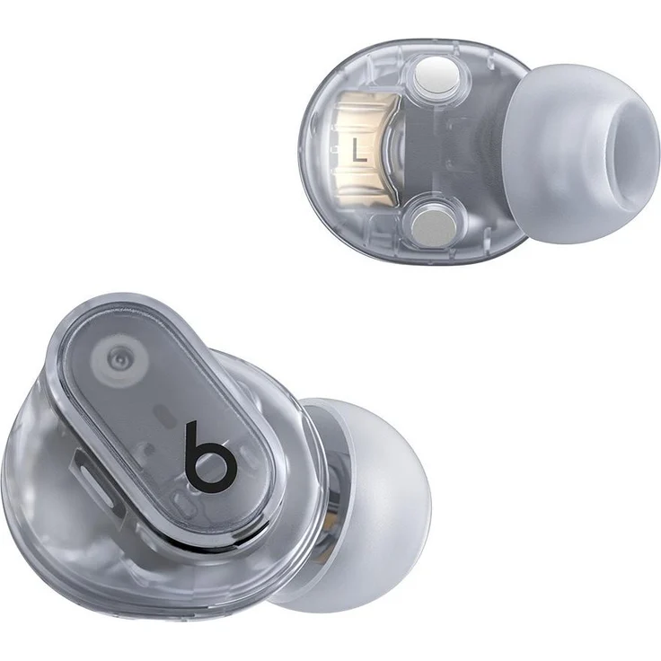Beats Studio Buds +, Kabellose Kopfhörer mit Aktiver Geräuschunterdrückung (ANC), Transparent