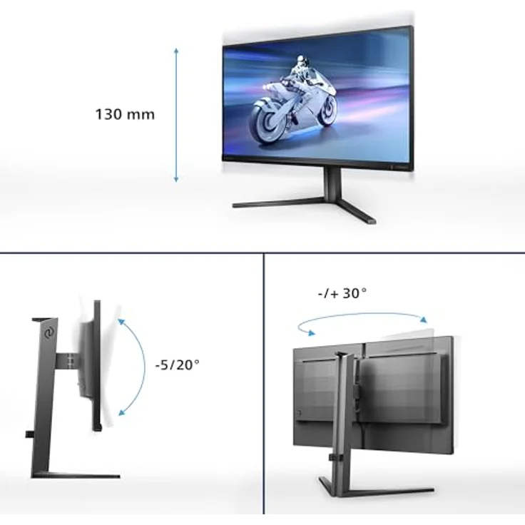 Philips Evnia 25M2N5200U, 25 Zoll Full HD Gaming Monitor, 360 Hz, 1 ms, FreeSync Premium, HDR400, schwarz – Bild 5