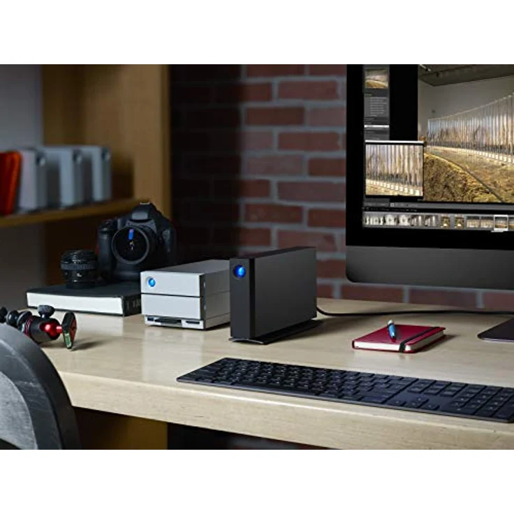 LaCie D2 PRO 3.5E 30000 (30 TB), Externe Festplatte mit USB-C und Aluminiumgehäuse, Schwarz – Bild 8